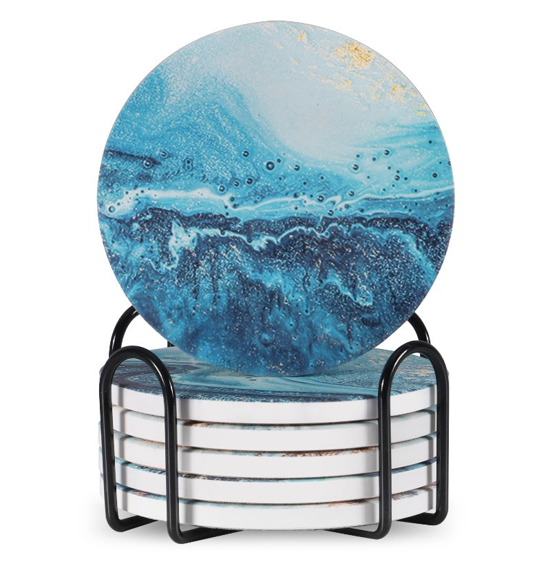 6pc Stone Coaster 6pc Stone Coaster – Natura