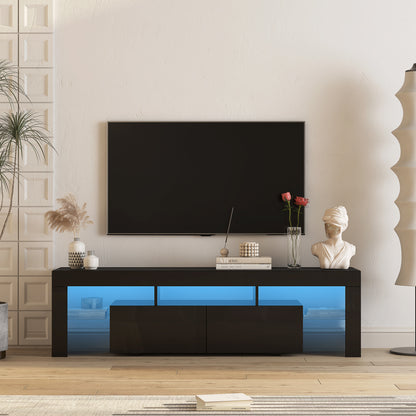 Wood Style TV Stand WIth LED
