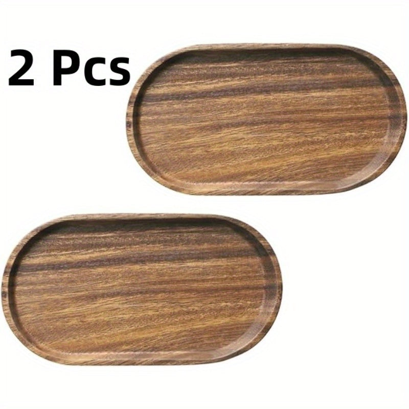 Japanese Style Wood Tray – 2 Piece Wooden Serving Trays