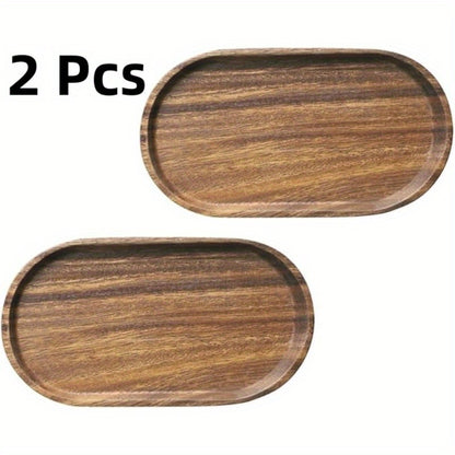 Japanese Style Wood Tray – 2 Piece Wooden Serving Trays
