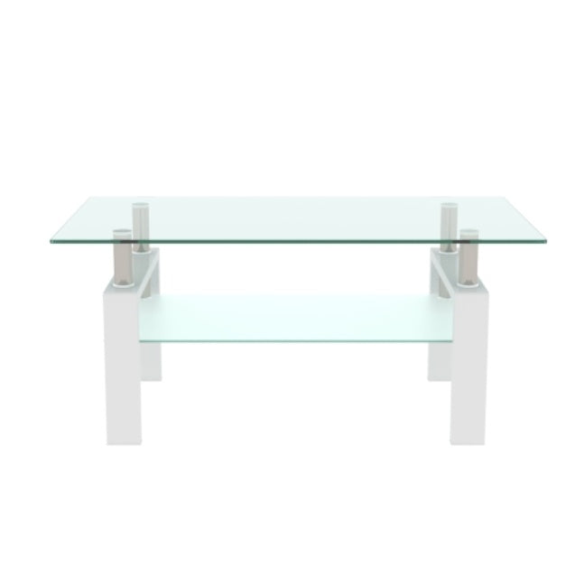 Sleek Glass Coffee Table – Modern Living Room Center Table
