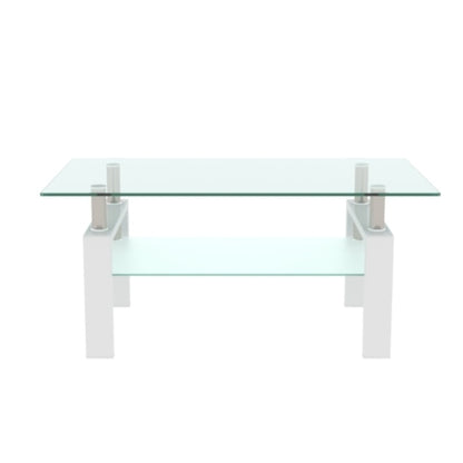 Sleek Glass Coffee Table – Modern Living Room Center Table