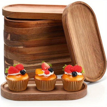 Japanese Style Wood Tray – 2 Piece Wooden Serving Trays