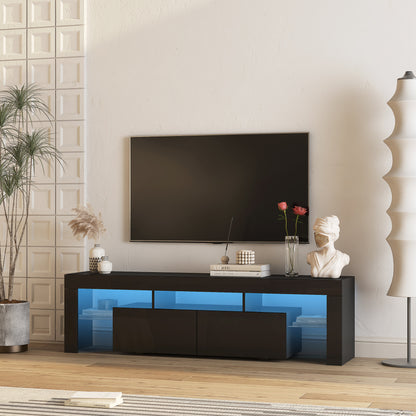Wood Style TV Stand WIth LED