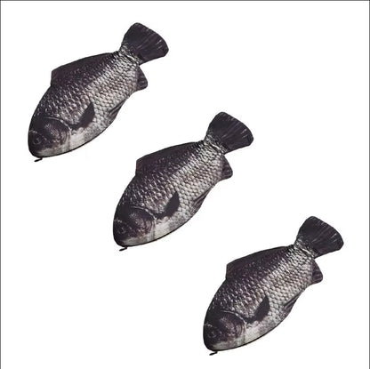 Pencil Bag Carp Pen Bag Realistic Fish Shape Make-Up Pouch Pen Pencil Case with Zipper Back to School Pencil Pouch Pen Bag
