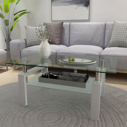 Sleek Glass Coffee Table – Modern Living Room Center Table