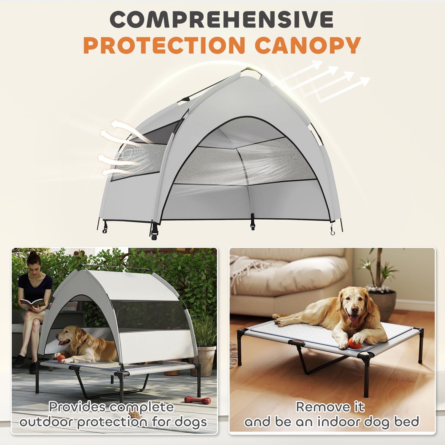 Portable Elevated Dog Bed