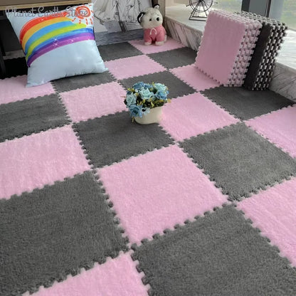 10/20Pcs Soft Plush Children'S Mat Baby Play Mat Baby Toys Eva Foam Puzzle Carpet in Children'S Room Keep Warm Playmat Floor Mat