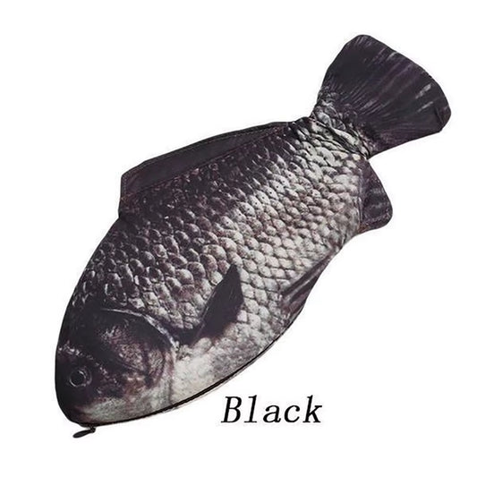 Pencil Bag Carp Pen Bag Realistic Fish Shape Make-Up Pouch Pen Pencil Case with Zipper Back to School Pencil Pouch Pen Bag