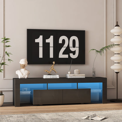 Wood Style TV Stand WIth LED