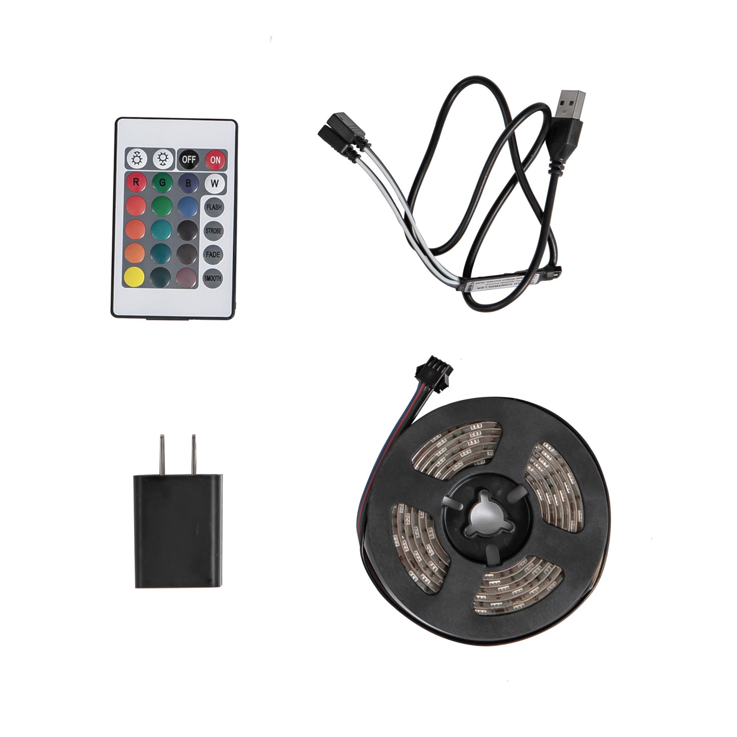 Wood Style TV Stand WIth LED