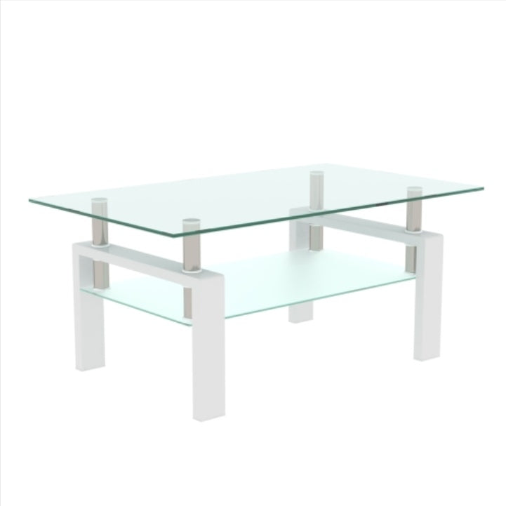 Sleek Glass Coffee Table – Modern Living Room Center Table